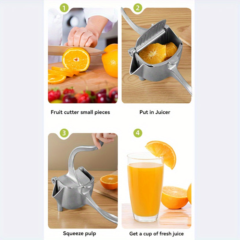Aluminum Manual Citrus Juicer for Oranges Lemons Pomegranates Kitchen Bar