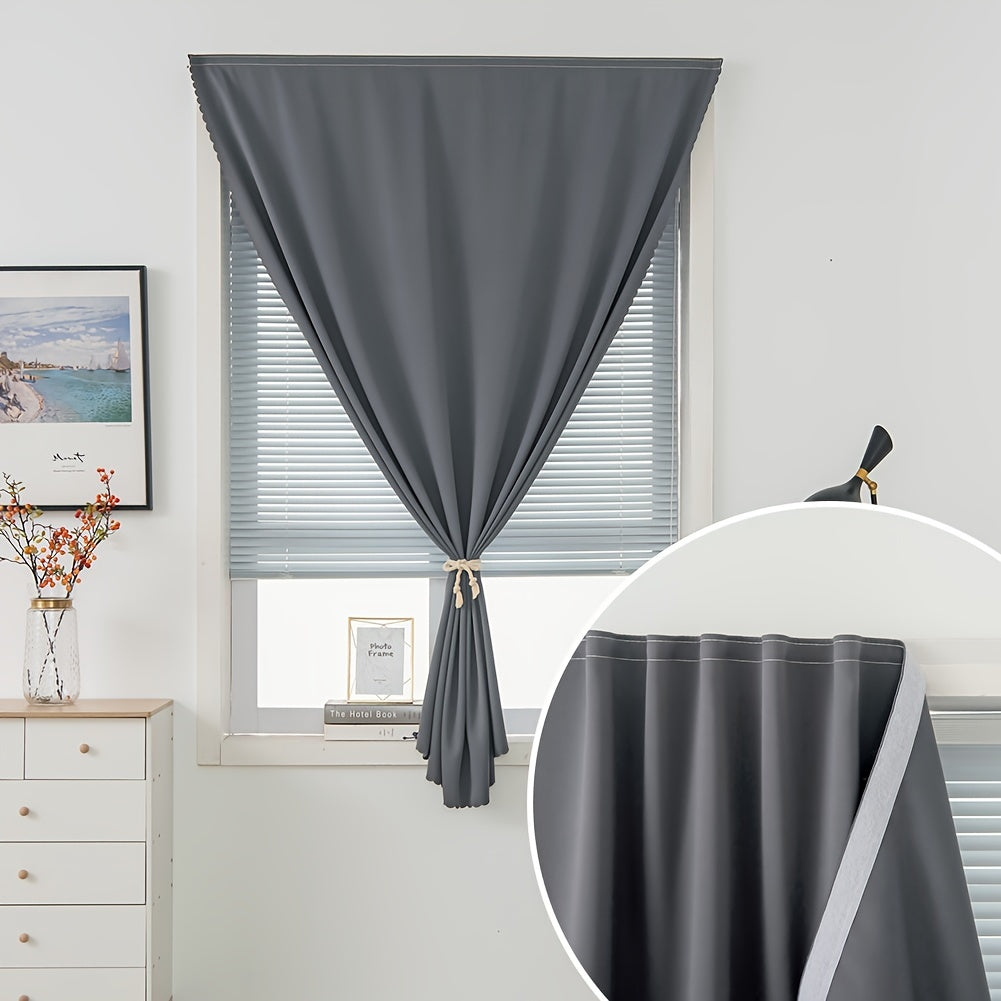 Blackout Curtain Panels Set of 1 Thermal Insulated Portable Room Darkening Tiebacks for Bedroom Living Room Office