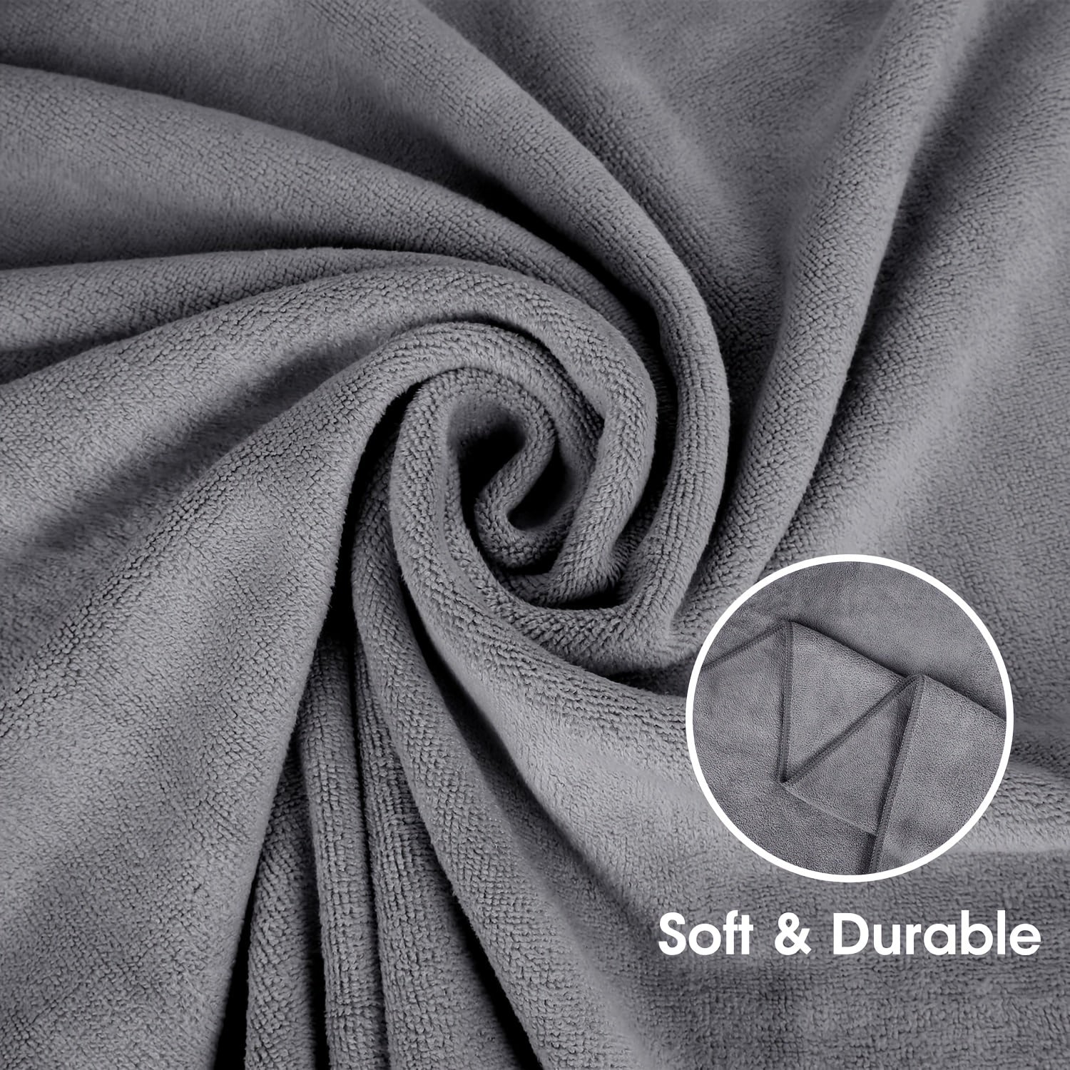 Microfiber Bath Towels 76x177cm Quick Dry Super Absorbent Fade-Resistant