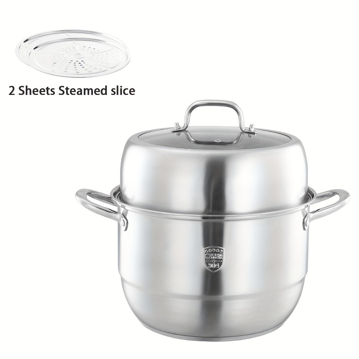 Stainless Steel Multi-Layer Steamer Set 2 or 3 Layers Induction Gas Stove Compatible