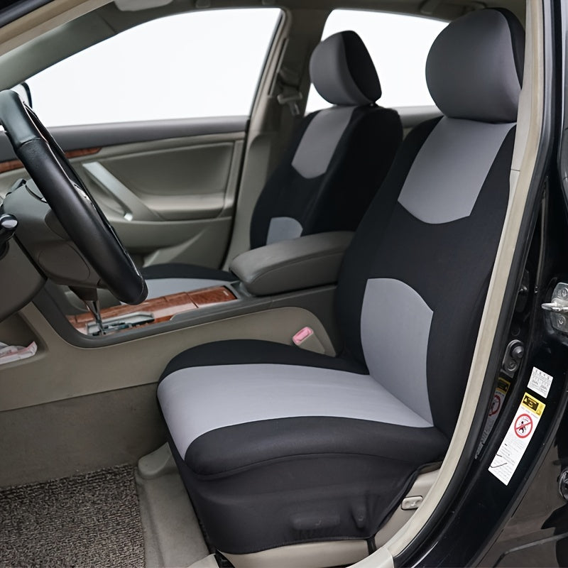 Universal Car Front Seat Covers Polyester Multi-Color Protective Cushion