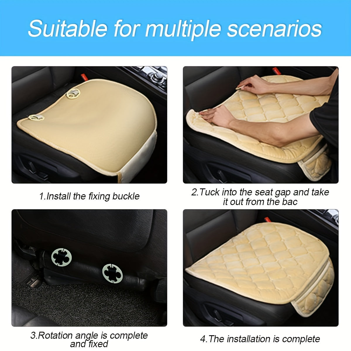 Car Seat Cover Protector Breathable Anti-slip Cushion for Cars 1/2/3pcs