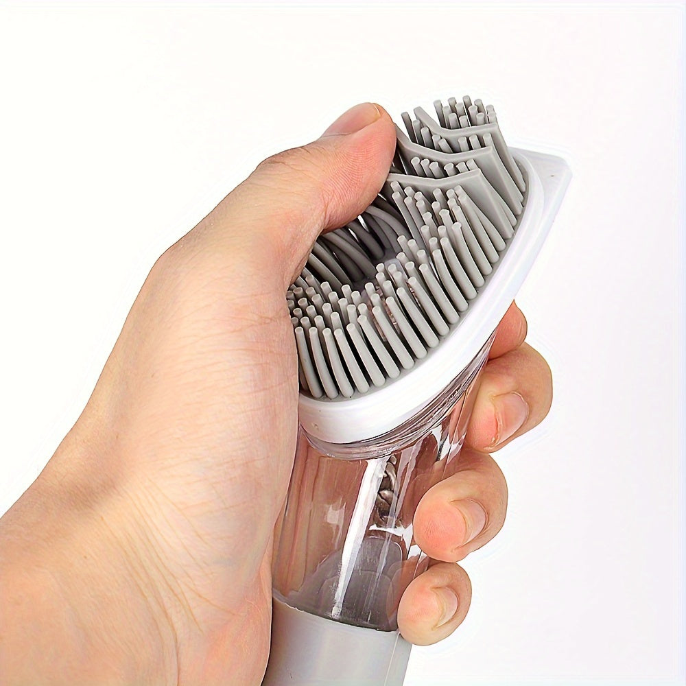 Oshxona tozalash cho'tkasi to'plami, sovun dozatori bilan, uzoq tutqichli, olib tashlanadigan gubka