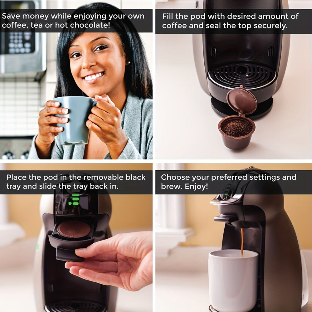 Reusable Coffee Pods 1/3pcs for Dolce Gusto Machines Eco-Friendly Refillable Filters