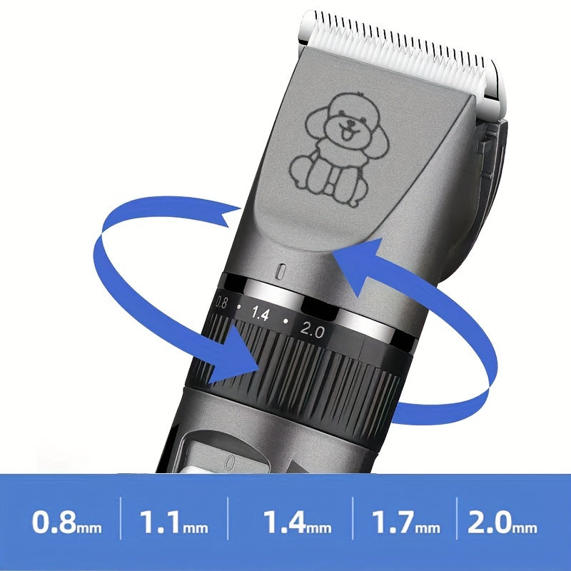 Pet Grooming Kit with Low Noise Trimmer and Power Indicator Light for Dogs Cats and Pets