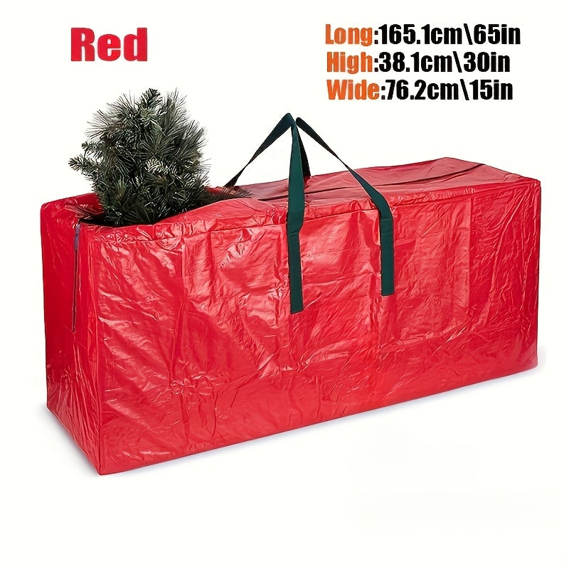 Bolsa de almacenamiento para corona de Navidad impermeable con asas, patrón de rayas de PVC duradero