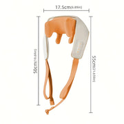 USB orqali zaryadlanadigan yelka va bo'yin massajchisi, elektr barmoq bosimi bilan, orqa, bel va bo'yin uchun chuqur to'qima massaji, qo'l bilan ishlatish shart emas, ota-onalar, keksa odamlar, ayollar uchun mukammal sovg'a.