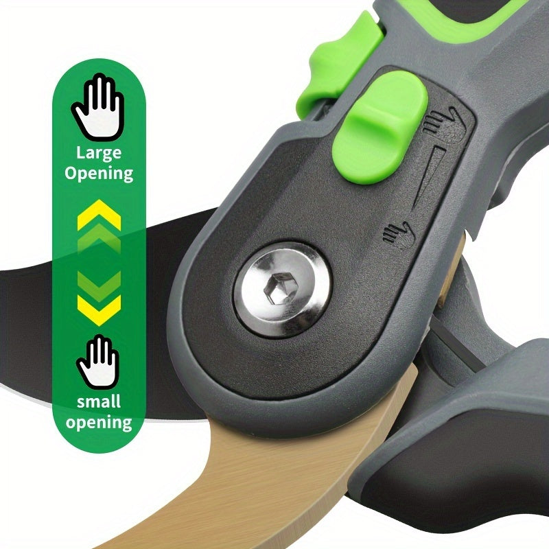 High-Performance Bypass Pruning Shears with Sharp SK5 Steel Blades for Garden Trimming
