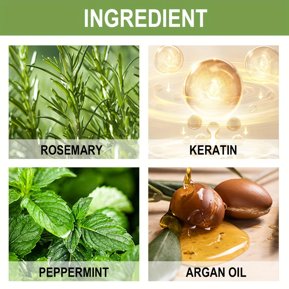 Rosemary Mint Shampoo for Weak Hair Strengthening All Hair Types