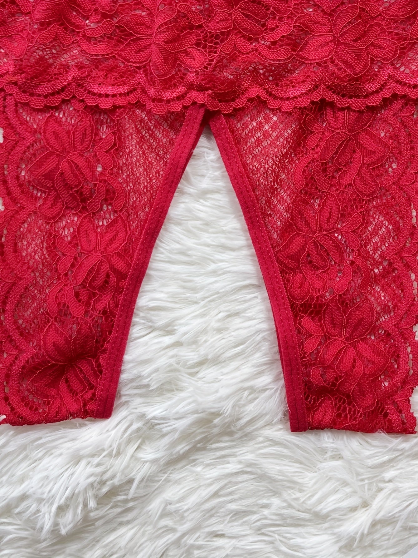 Women's Lace Thongs Open Crotch Panties Sexy Lingerie