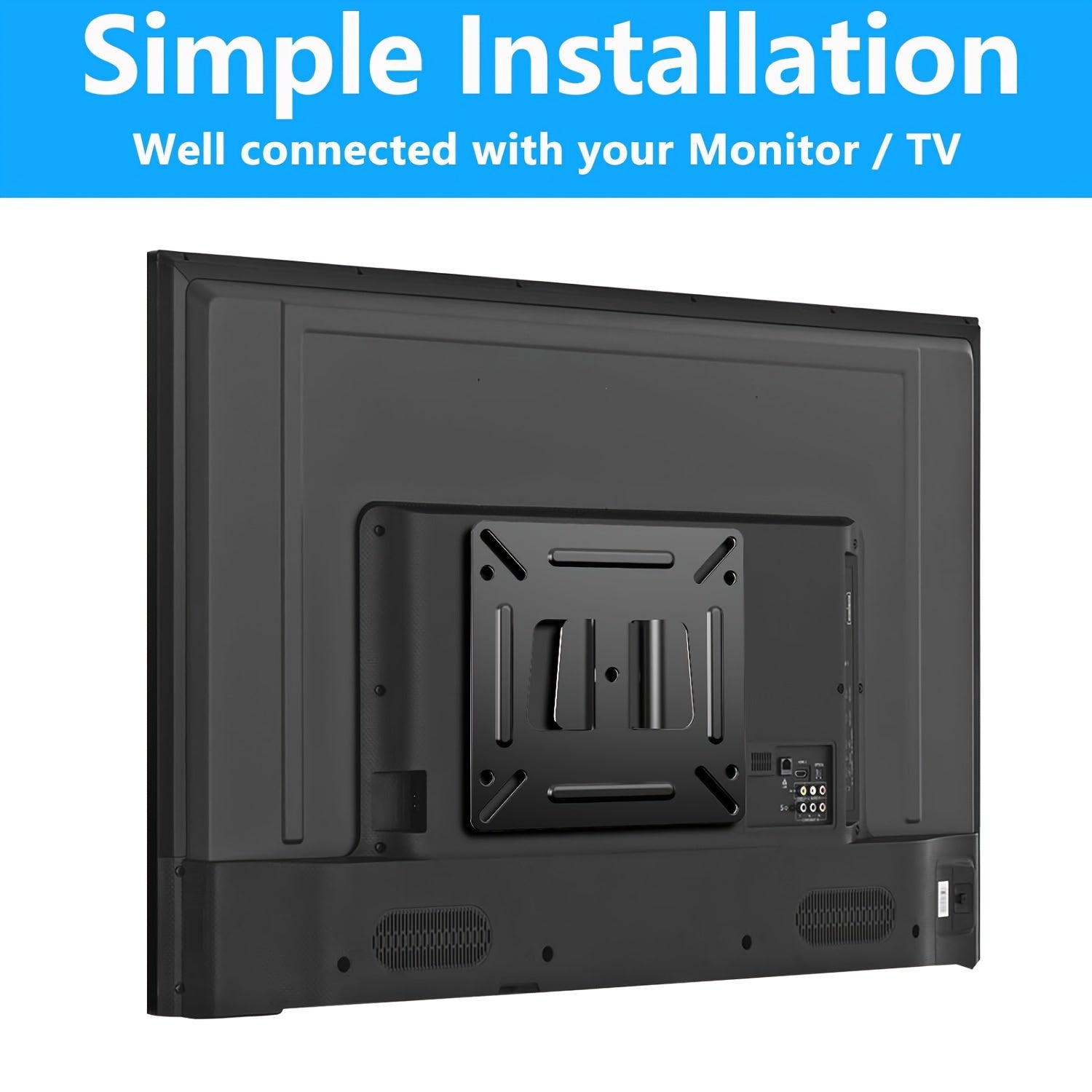 Low Profile Wall Mount for 14-24 Inch TVs and Monitors VESA Up to 100x100mm Holds 13.61kg for RV and Home Office