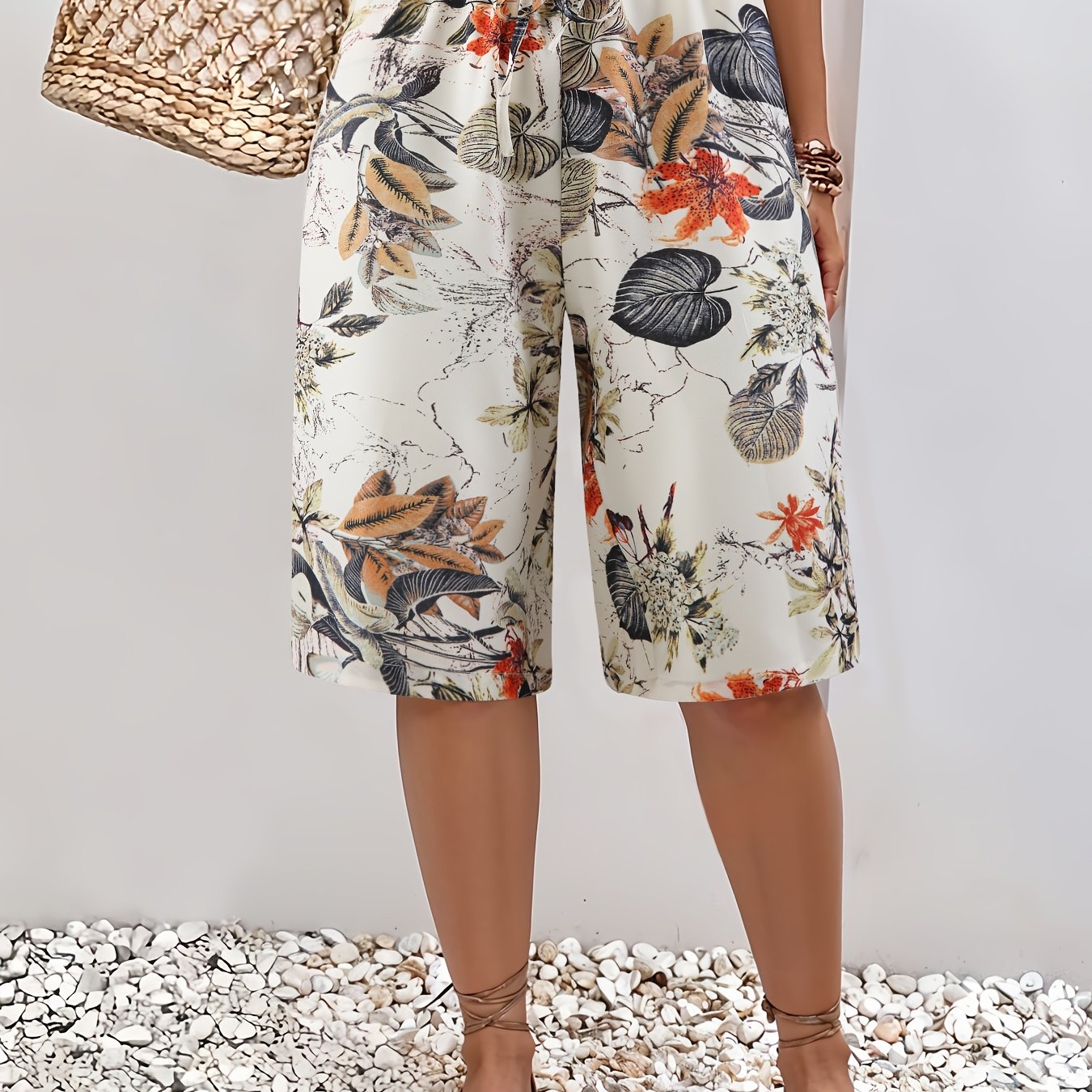 Шорты для женщин больших размеров для повседневного отдыха на пляже, легкие летние штаны