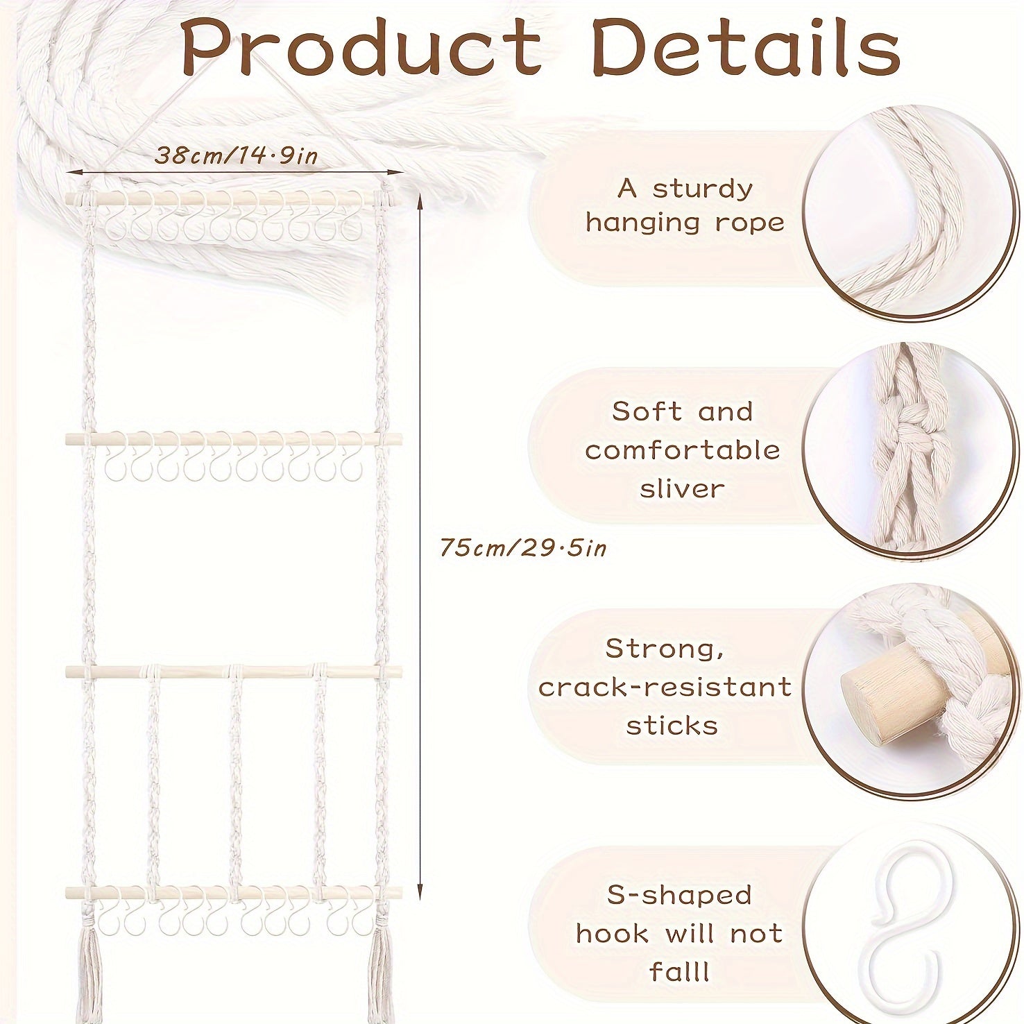 Стильный органайзер для повязок на голову и бантиков, настенное декорирование в бохо-стиле для комнаты, идеальный подарок на Хэллоуин или Рождество