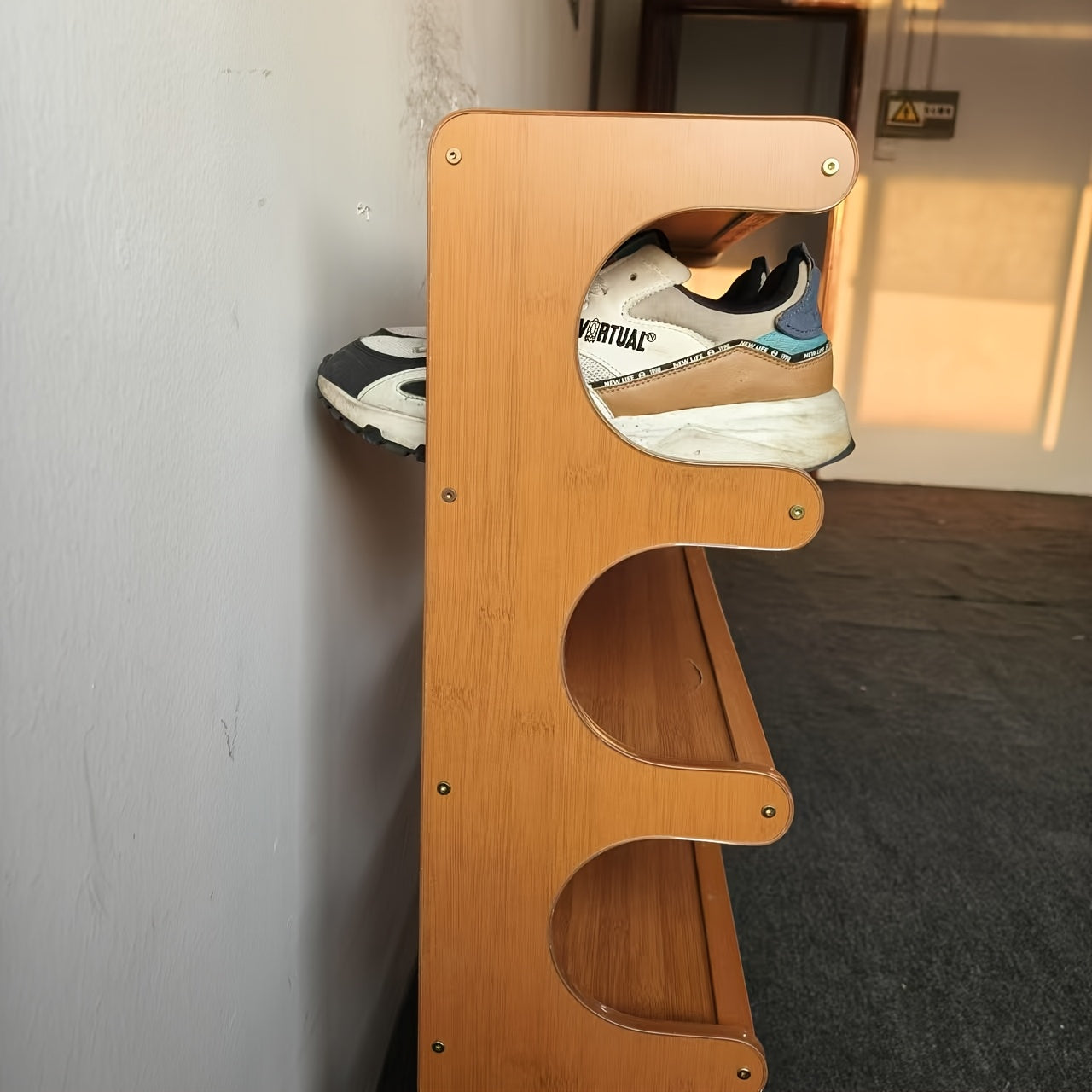 Bamboo Shoe Rack Multi-Layer Storage Space Saver Easy Assembly Entryway Dorm Room