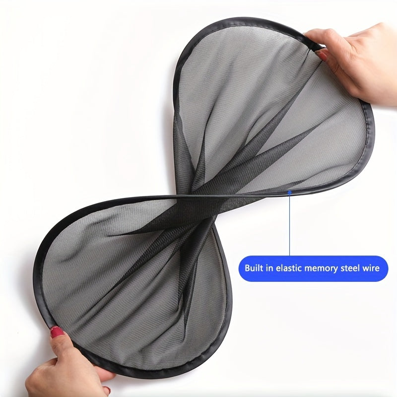 2pcs Car Sunshades Nylon Mesh Rear Windshield UV Heat Insulation