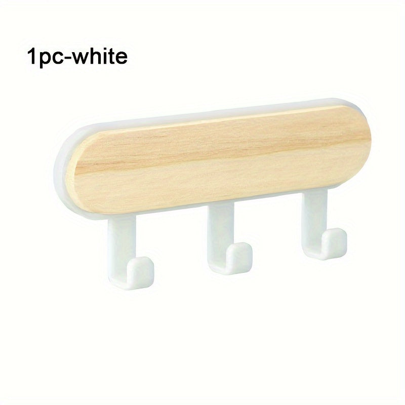1 шт. крючок из японского дерева в скандинавском стиле для дверей и окон, для одежды, шляп и кухни, установка без следов