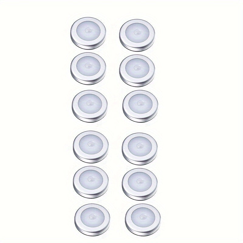 Conjunto de 3, 6, 9 o 12 luces de sensor de movimiento con batería para uso doméstico