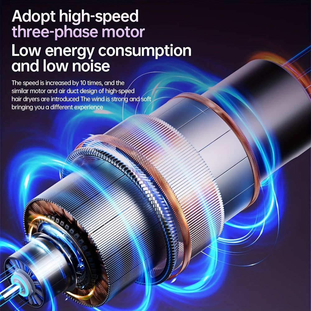 Mini Handheld Fan with 100-Speed Turbo, LED Display, USB Rechargeable, Aromatherapy