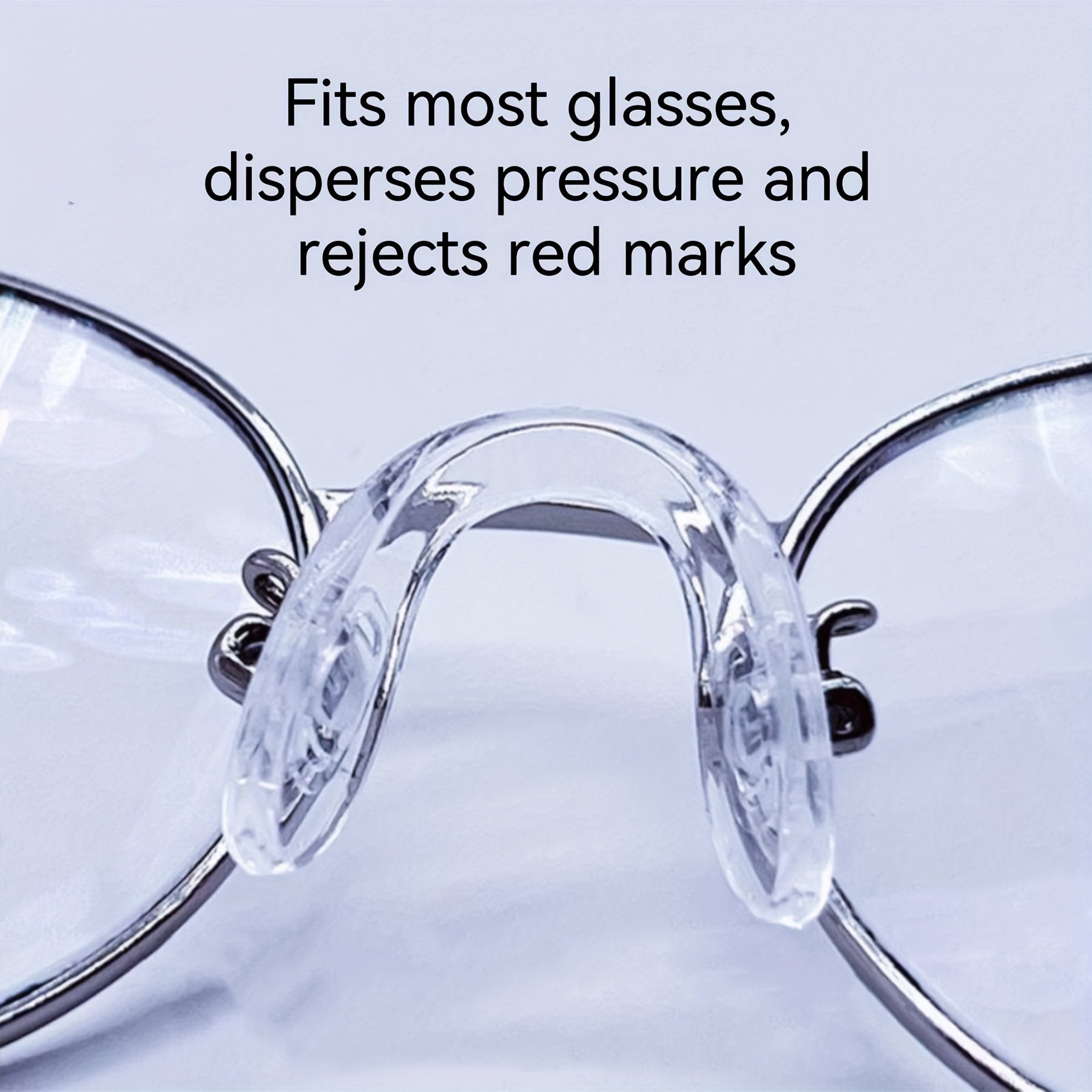 Set of 4 Silicone Nose Pads for Glasses Anti-Slip Replacement Eyewear Accessories