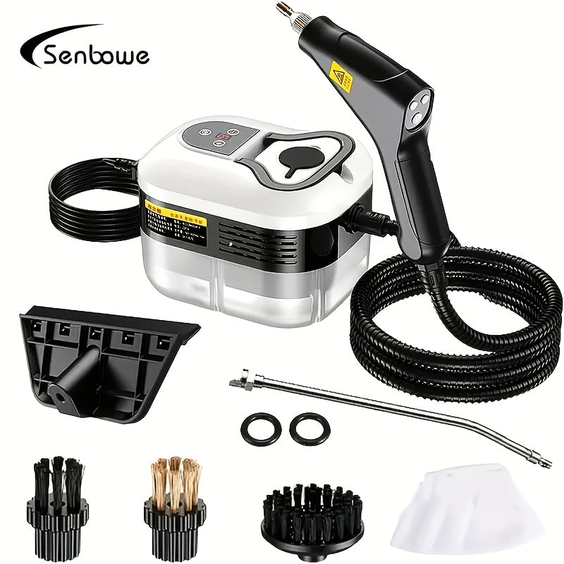 1.2L sig‘imi, 130°C maksimal harorat, 600W+ quvvat, bosish boshqaruvi, EU ro‘zg‘or ro‘zg‘ori bilan qo‘lda bug‘li tozalash qurilmasi, turli tozalash vazifalari uchun nozzel, rulonli cho‘tka va tozalash mato bilan ta'minlangan.