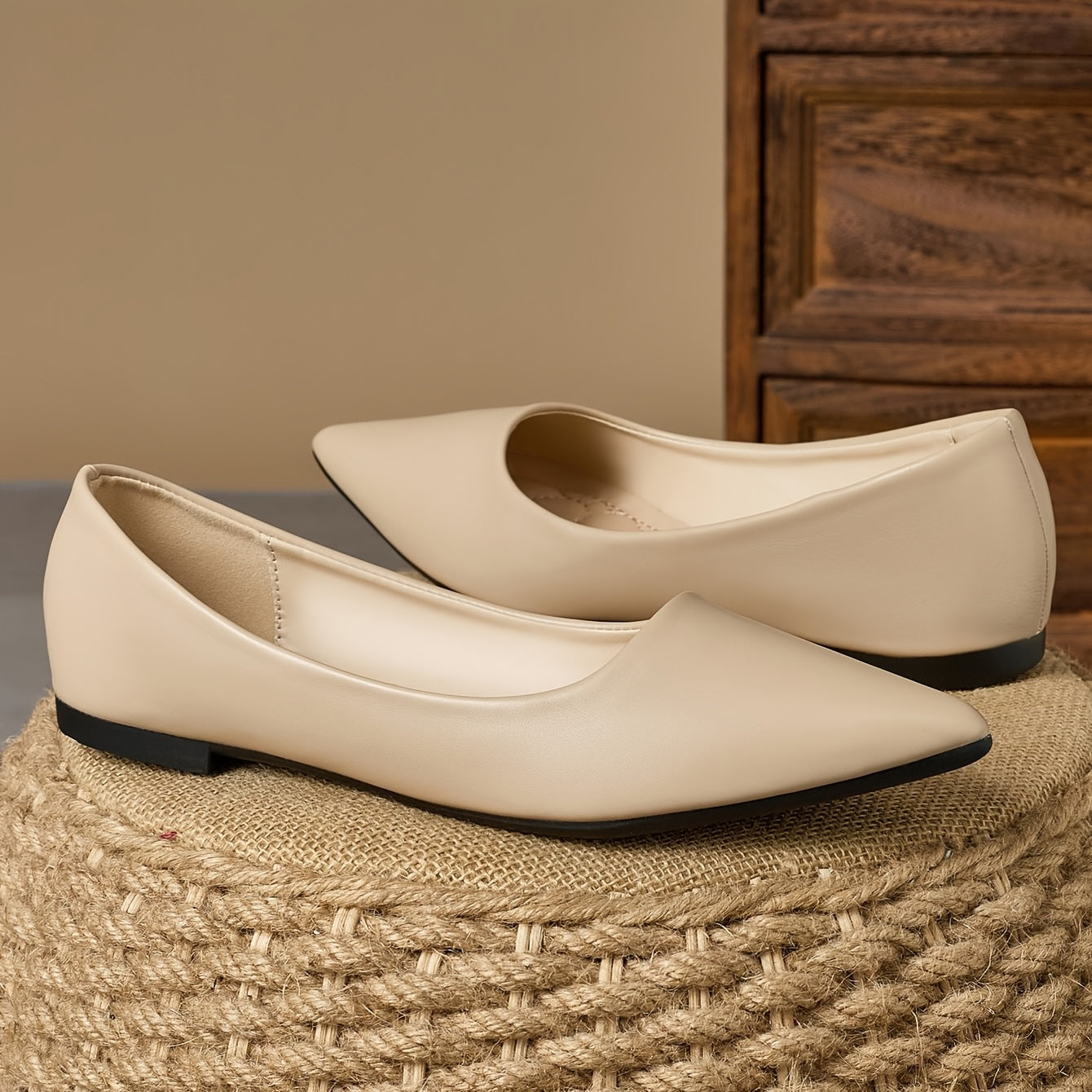 Women's Flat Shoes Casual Slip-On Loafers White Comfortable Flats