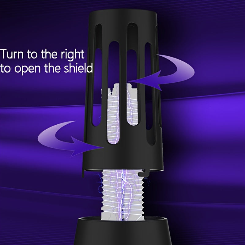 Elektr moskita o'ldiruvchi, zararkunanda qutqaruvchi, USB ulanishi bilan, ko'k va binafsha nur bilan uy va lager uchun.