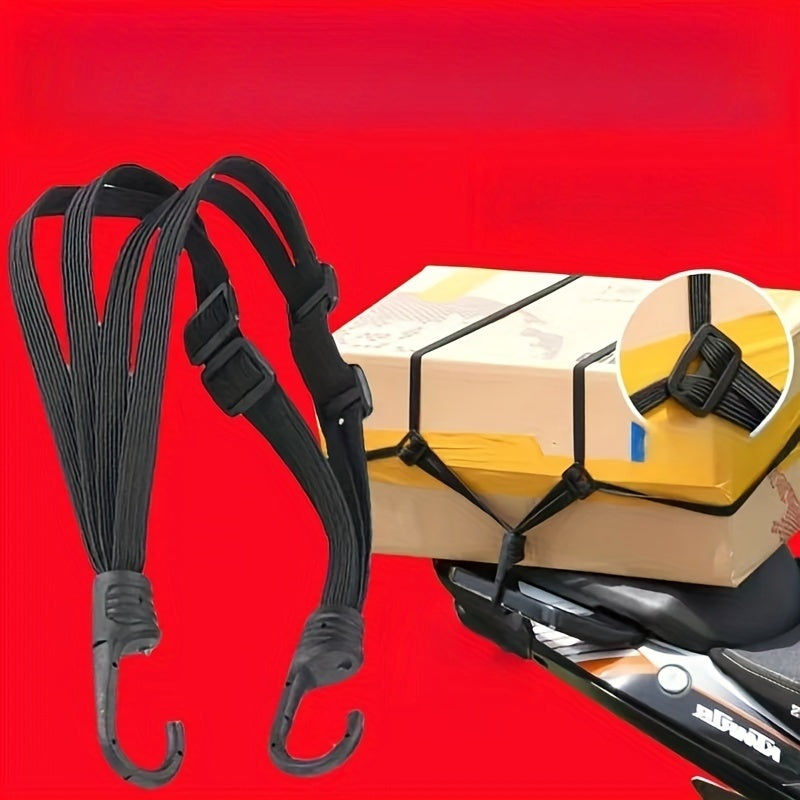 Motorcycle Tie-Down Belt Elastic Rope Heavy Duty Adjustable Strap