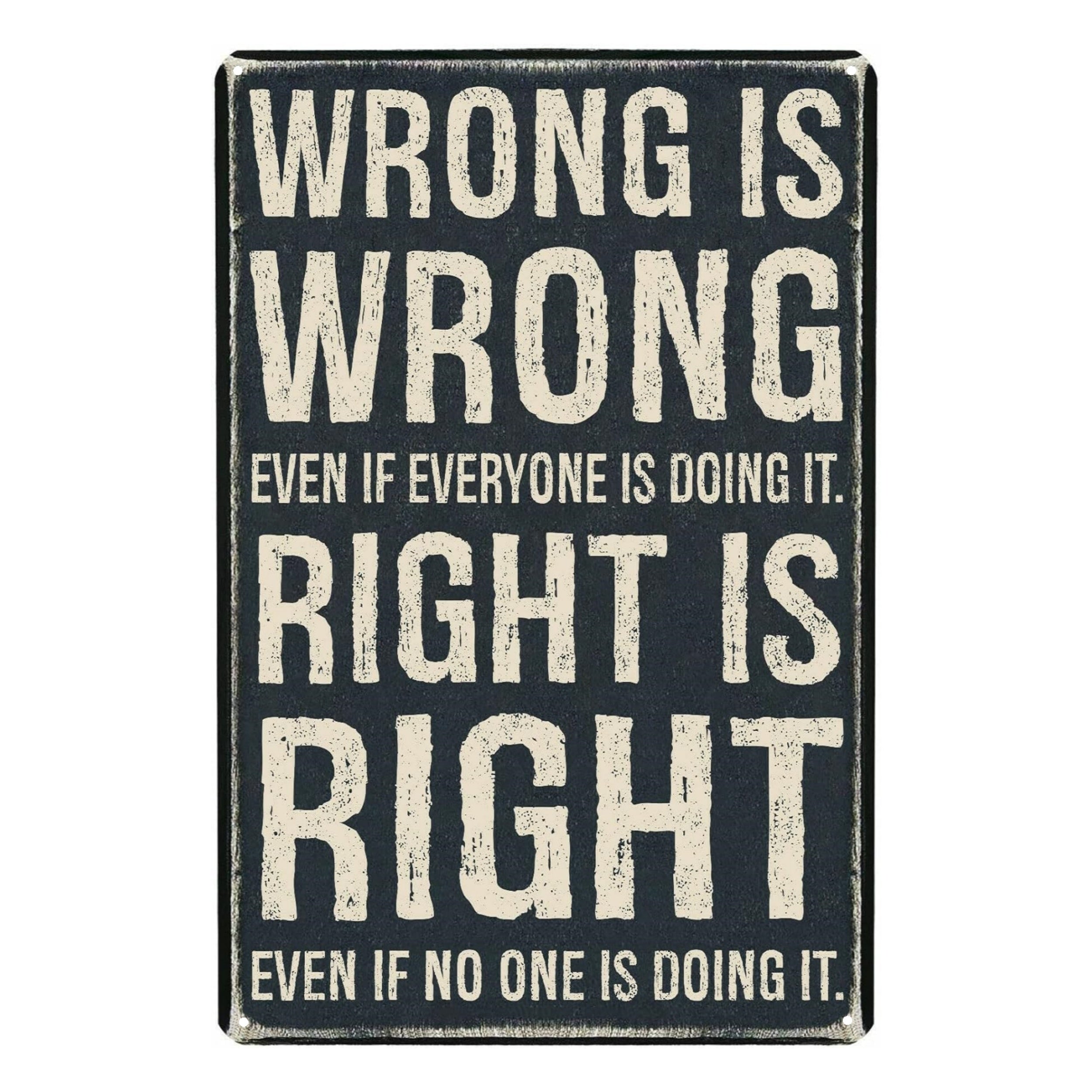 Funny Metal Tin Sign Quote Novelty Home Decor 11.81x7.87 Inches