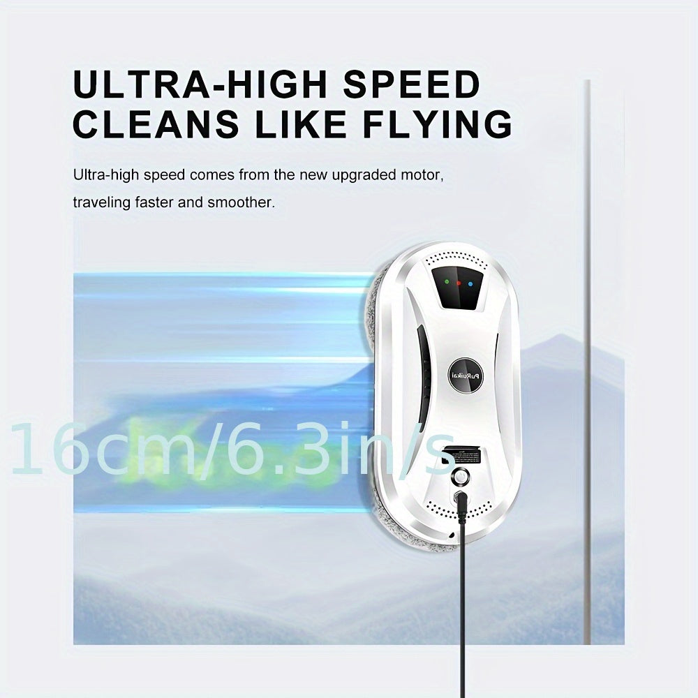Automatic Window Cleaning Robot with Remote Control and Rechargeable Battery