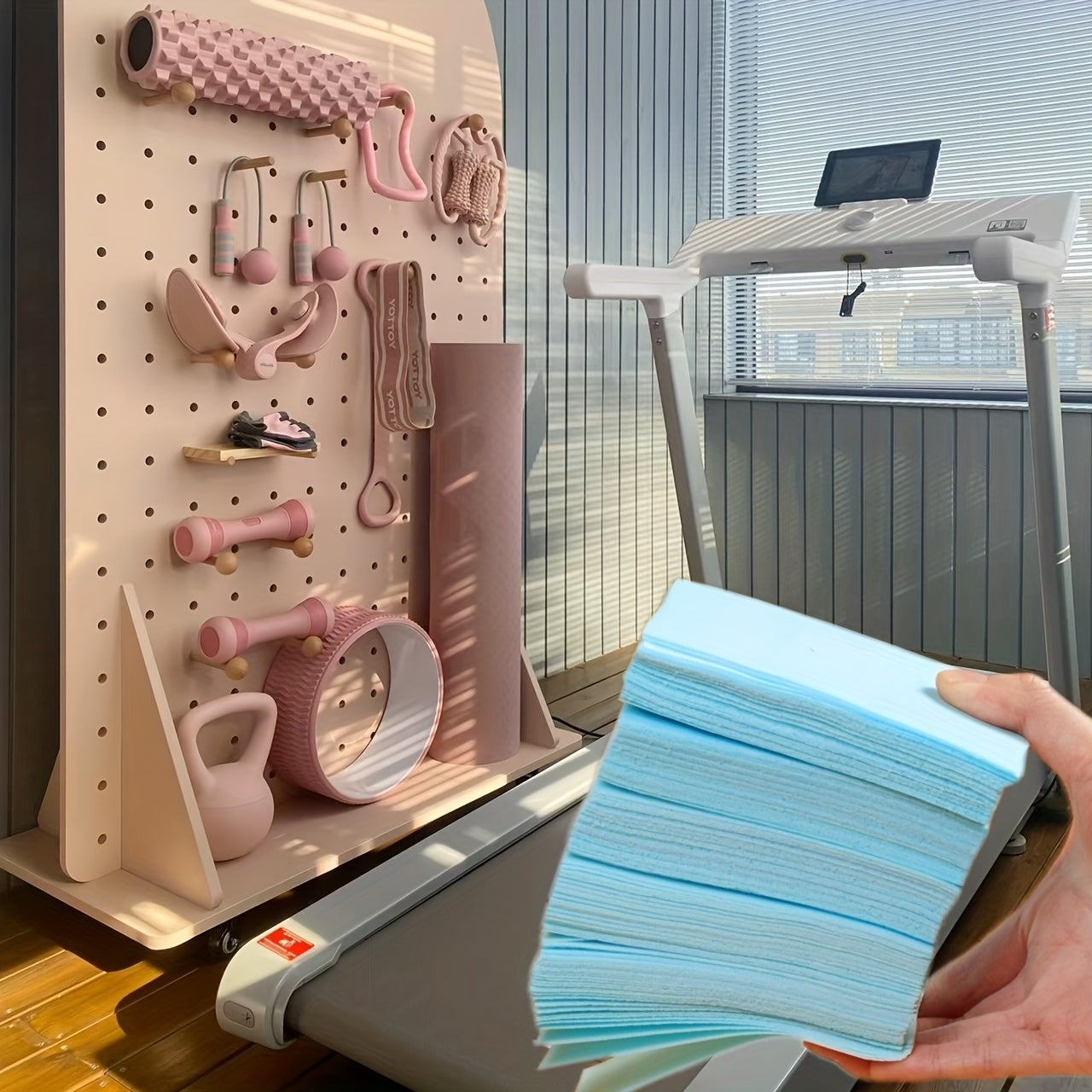 Uy va tashqarida foydalanish uchun Qattiq chizilmaydigan ko'p maqsadli tozalash varaqalari, Ko'p rangli Ko'k