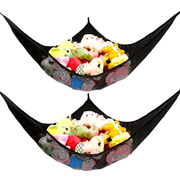 Organizador de pared para peluches, red grande para animales, hamaca colgante para almacenamiento