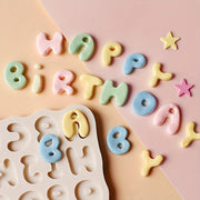 3D Art Letters Silicone Mold for Baking Cakes Fondant Chocolate Clay