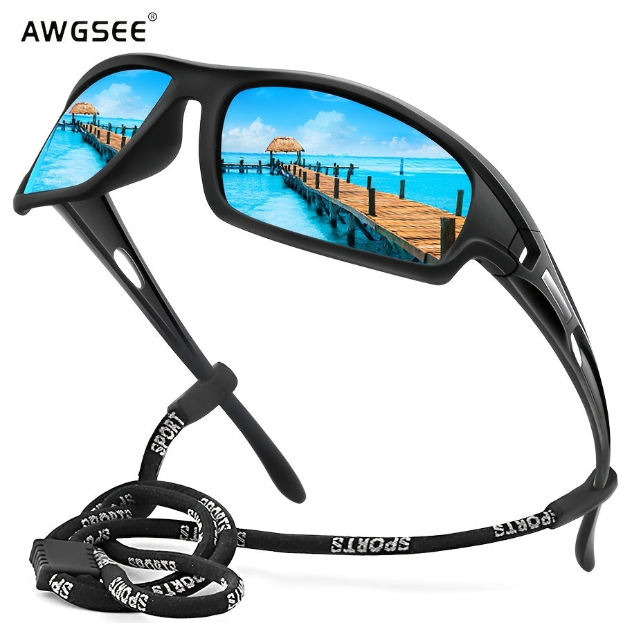 Unbreakable Polarized Men's Sports Sunglasses for Cycling Fishing Driving UV Protection