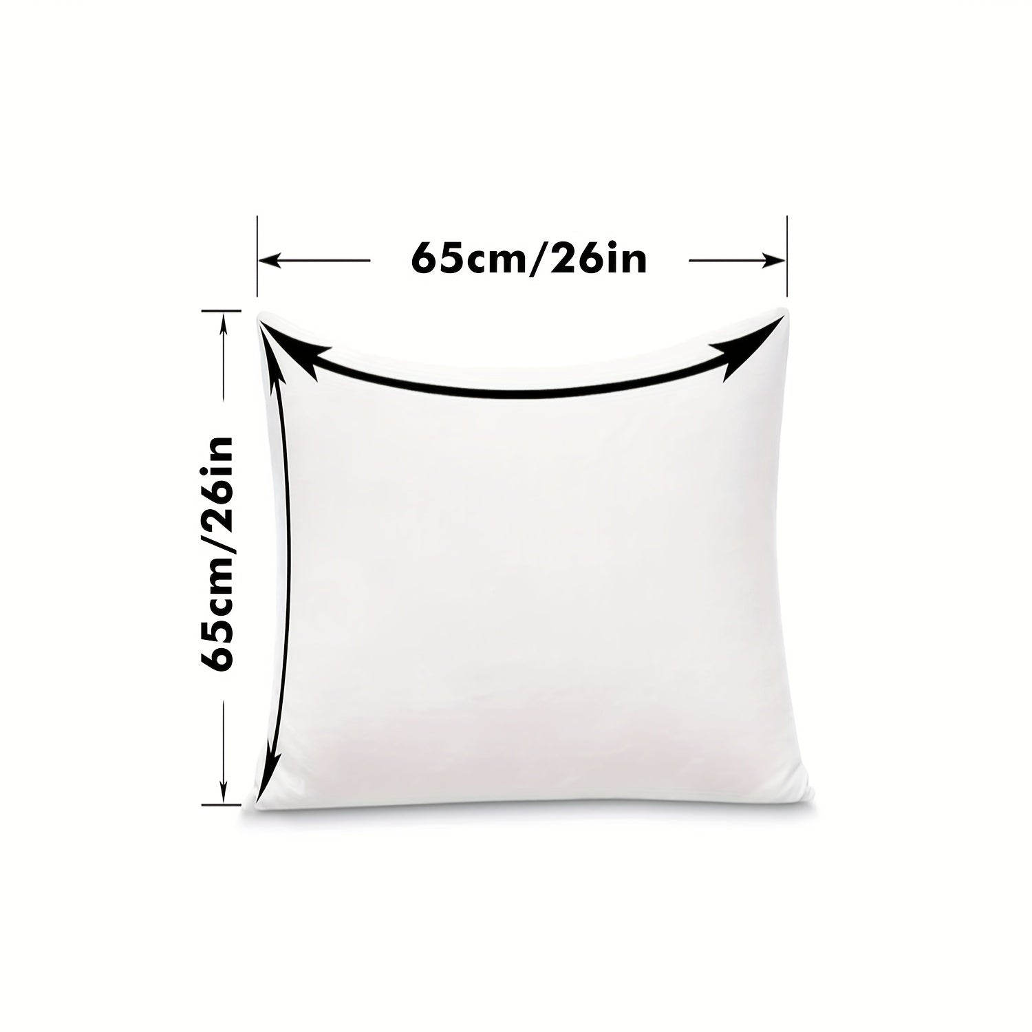 White Knitted Waterproof Pillowcase with Zipper Closure Polyester Machine Washable Single Double Size