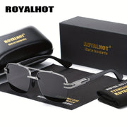 Retro Men's Polarized Metal Driving Sunglasses Unisex Gift Accessory