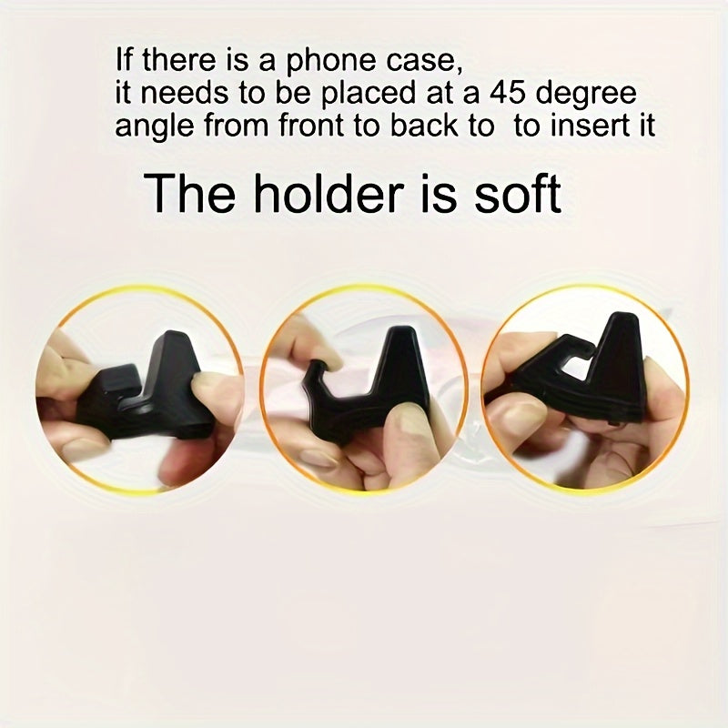 Universal 360 daraja buriladigan avtomobil telefon uchun tutqich, sirpanmaydigan panelga o'rnatish