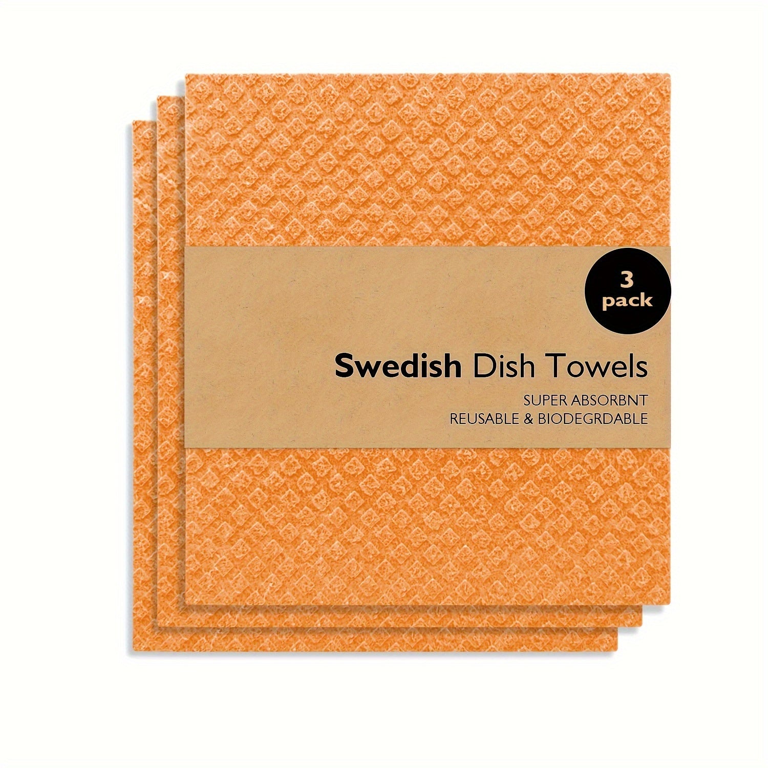 Swedish Dishcloths Kitchen Set Reusable Cellulose Sponge Cloths for Dishes