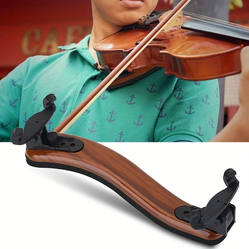 Maple Wood Violin Shoulder Rest Adjustable Padding for Students and Professionals