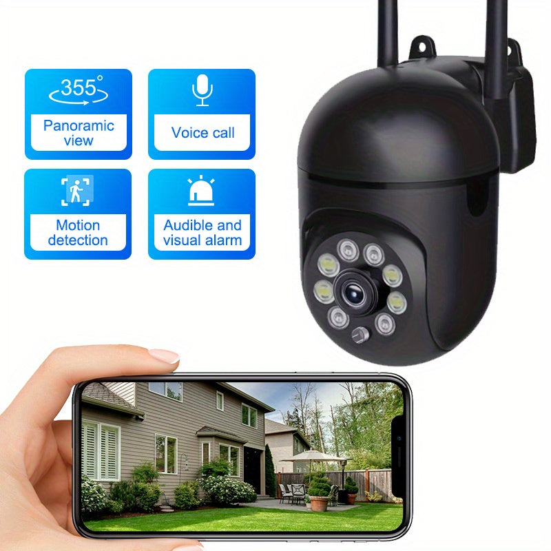 Wireless Home Security Camera System with Motion Detection Two-Way Audio 2MP HD Night Vision