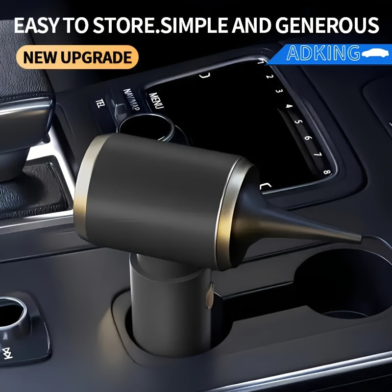 Avtomobil, uy, ofis uchun portativ qo‘l bilan ishlovchi changyutgich, ikki tomonlama 2000mAh batareyalar bilan