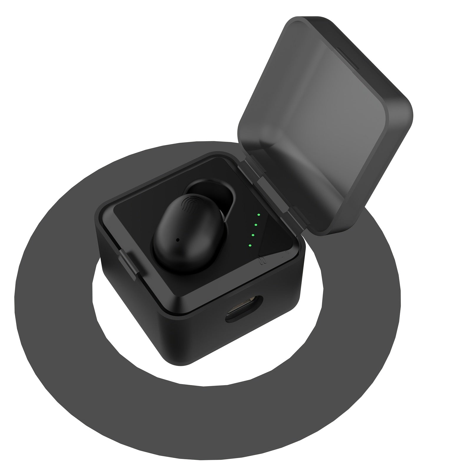 Lightweight Portable Earbuds with Volume Control and Charging Case for Travel