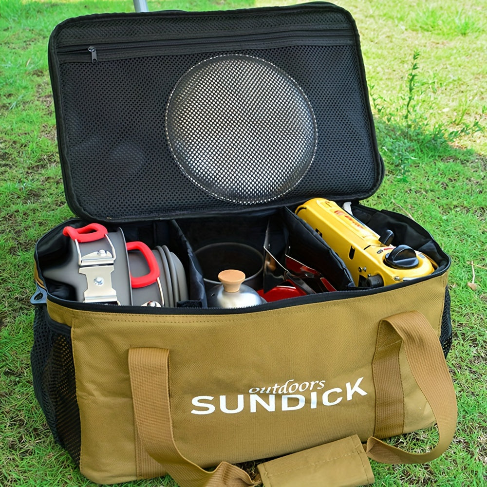 Sundick Tashqi Sayohat Pichoq Rukzak, Oshxona Asboblari va Qozonlar uchun Mustahkam Qo'lga Olingan Sumka bilan