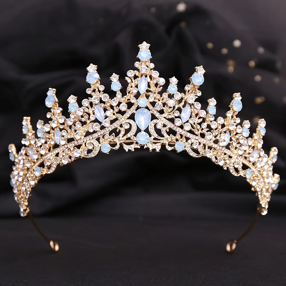 Girls Women Rhinestone Baroque Hairpiece for Parties and Photography