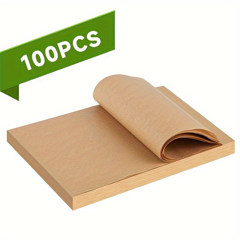 50/100 шт. барбекю-коврик из бумаги 15,24x20,32 см, антипригарные силиконовые масляные листы для выпечки