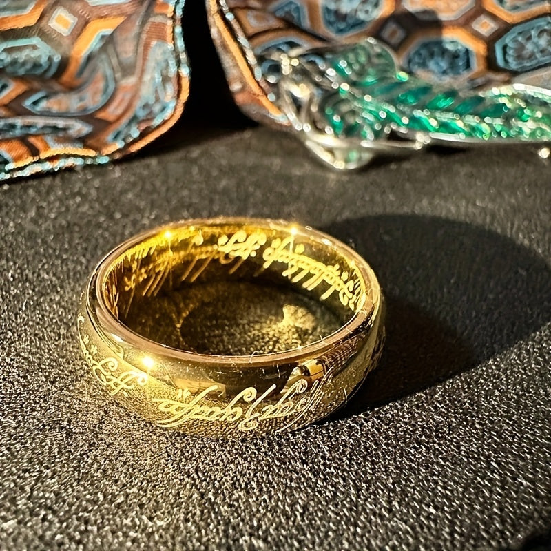 Men's Stainless Steel Ring Durable Titanium Steel Fashion Jewelry for Any Occasion