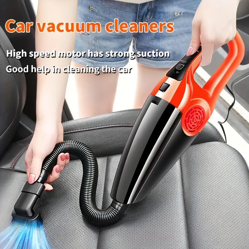 High-Power Car Vacuum Cleaner Wet Dry Mini Vehicle ABS Resin 0.4L Dust Cup