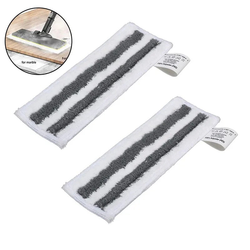 Set of 6 Microfiber Steam Mop Pads for Floor Cleaning and Handheld Vacuum Attachments