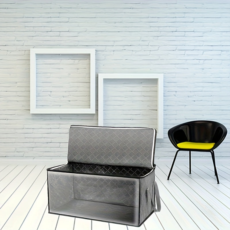 Foldable Storage Boxes with Transparent Window and Handles for Closet Dorm Home Organization