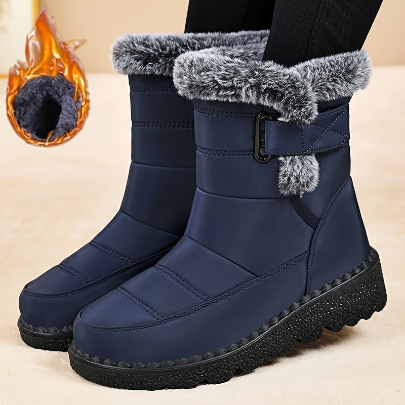 Женские зимние снегоступы с мягкой подкладкой, стильные, уютные и теплые обувь