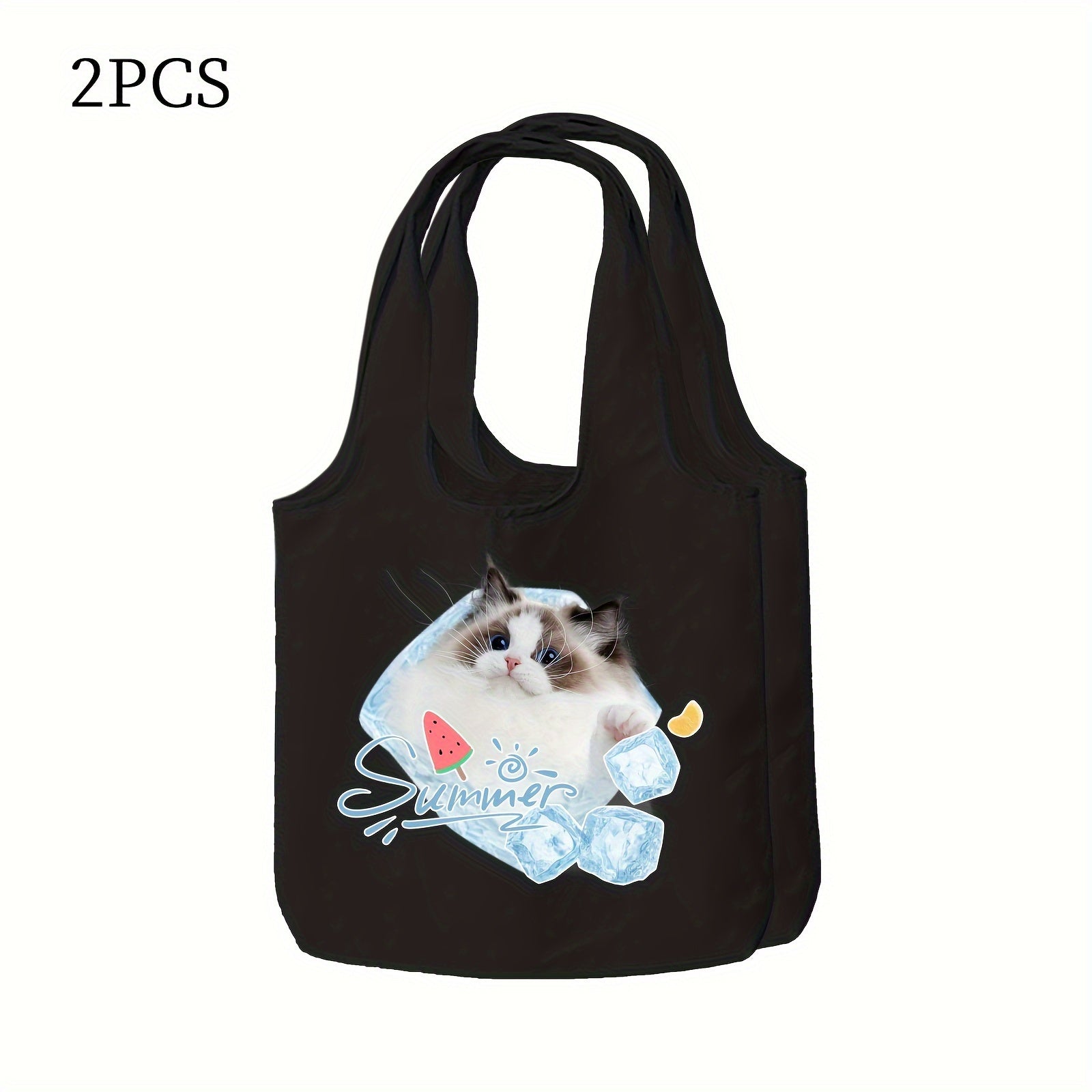 Personalized Canvas Tote Bags Set with Custom Photos for Daily Use and Outdoor Activities